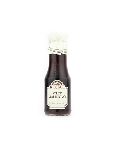 Syrop malinowy bezglutenowy - 355g (280ml) - Krokus