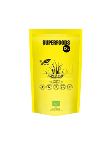 Jęczmień młody sproszkowany - 400g - Bio Planet Superfoods