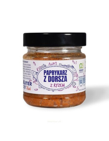Paprykarz z dorsza z ryżem - 155g - Kuter fish