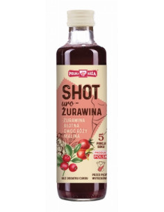 Shot żurawina - 250 ml - Polska Róża