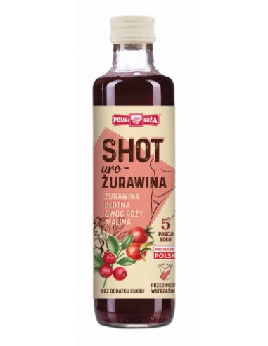 Shot żurawina - 250 ml - Polska Róża