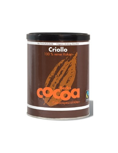 Kakao criollo w proszku Fair Trade bezglutenowe Bio - 250g - Becks Cocoa