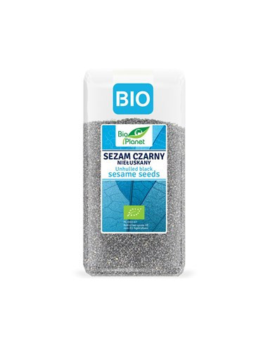 Sezam czarny niełuskany Bio - 200g - Bio Planet