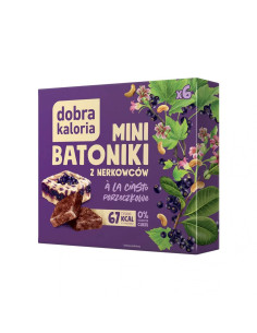 Mini batoniki z nerkowców ciasto porzeczkowe - 6x17g - Dobra kaloria