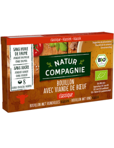 Kostki wołowe bez dodatku cukrów BIO 8 sztuk - 96g - Natur Compagnie