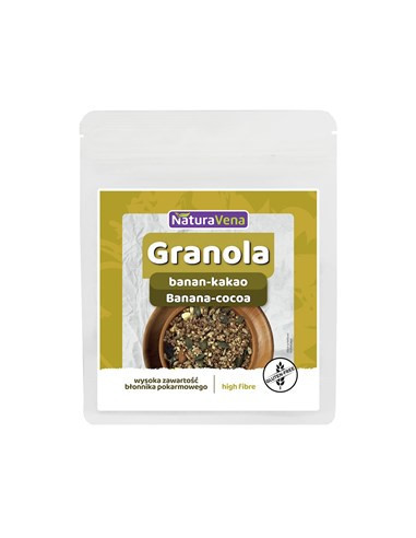 Granola banan-kakao bezglutenowa - 200g - Naturavena