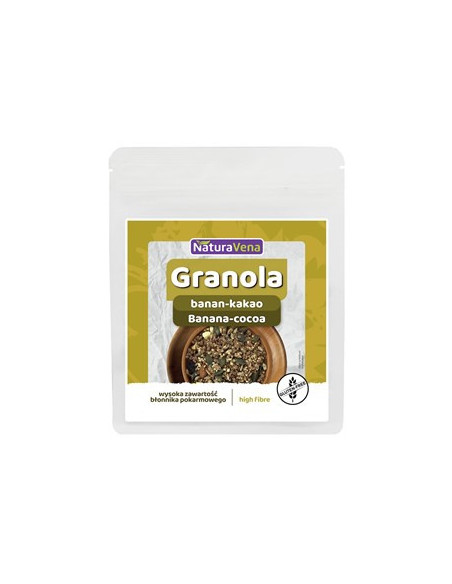 Granola banan-kakao bezglutenowa - 200g - Naturavena