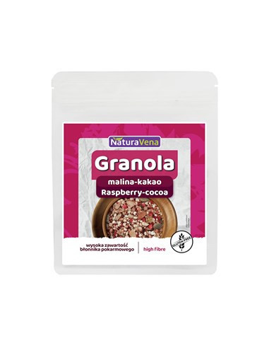 Granola malina-kakao bezglutenowa - 200g - Naturavena