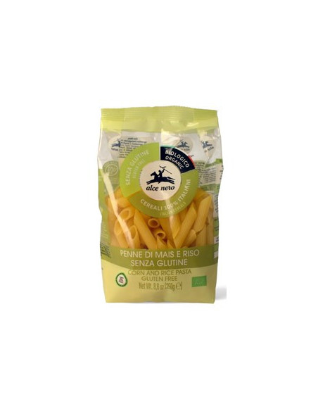 Makaron kukurydziano-ryżowy penne bezglutenowy - 250g - Alce Nero