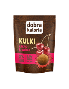 Kulki daktylowe kakao i wiśnia - 58g - Dobra Kaloria