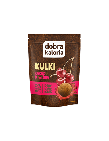 Kulki daktylowe kakao i wiśnia - 58g - Dobra Kaloria