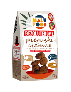 Ciastka pieguski ciemne bez cukru bezglutenowe - 100g - Malu Food