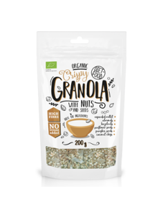 Granola orzechowa z orzechami laskowymi i migdałami Bio - 200g - Dietfood