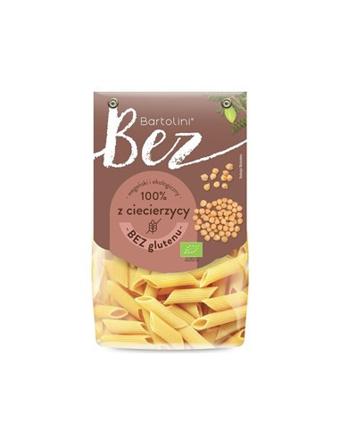 Makaron z ciecierzycy penne bez glutenu BIO - 250g - Bartolini