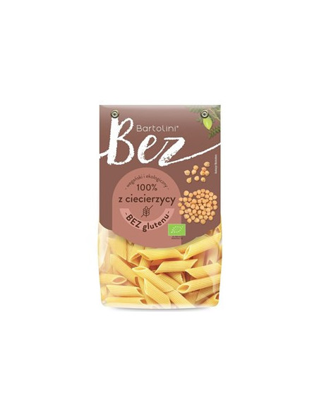 Makaron z ciecierzycy penne bez glutenu BIO - 250g - Bartolini