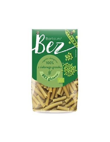 Makaron z zielonego groszku rurka bez glutenu BIO - 250g - Bartolini