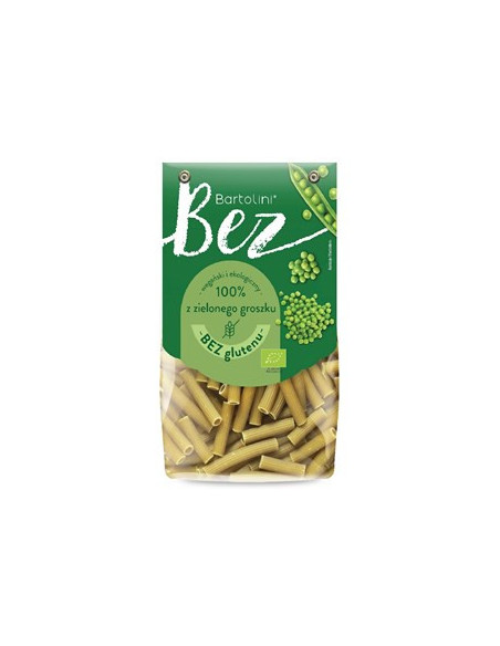 Makaron z zielonego groszku rurka bez glutenu BIO - 250g - Bartolini
