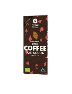 Czekolada gorzka z ziarnami kawy Bio - 100g - Oxfam