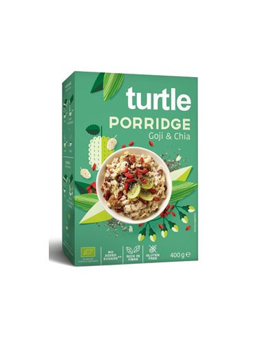 Owsianka z nasionami goji i nasionami chia bez cukru bezglutenowa - 400g - Turtle