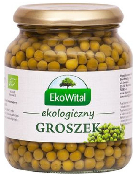 Groszek Zielony w Zalewie Bio - 350g/230g - EkoWital